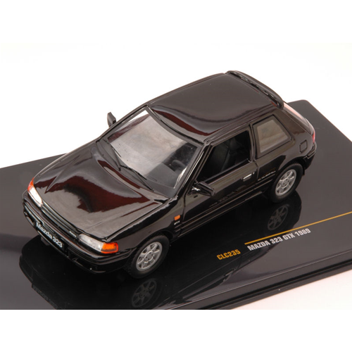 MAZDA 323 GTX 1989 BLACK 1:43 Ixo Model Auto Stradali Modellino