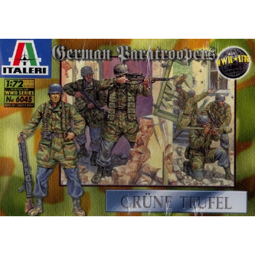 GERMAN PARATROOPERS KIT 1:72 Italeri Kit Figure Militari Modellino