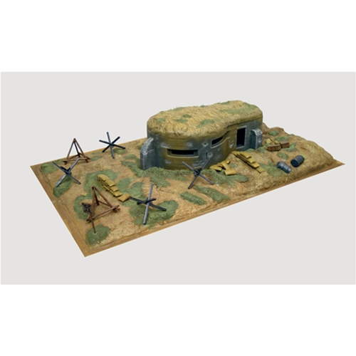BUNKER AND ACCESSORIES WWII KIT 1:72 Italeri Kit Mezzi Militari Modellino