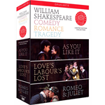 William Shakespeare - Comedy, Romance, Tragedy (4 Dvd)  [Dvd Nuovo]