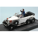 MERCEDES G4 OPEN WHITE + GOERING + AUTISTA 1:43 Miniminiera Mezzi Militari Modellino