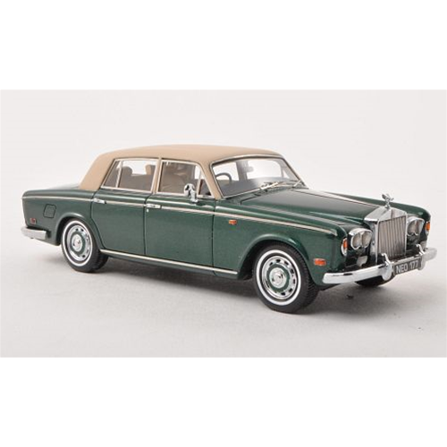 ROLLS ROYCE SILVER SHADOW 1974 GREEN 1:43 Neo Scale Models Auto Stradali Modellino