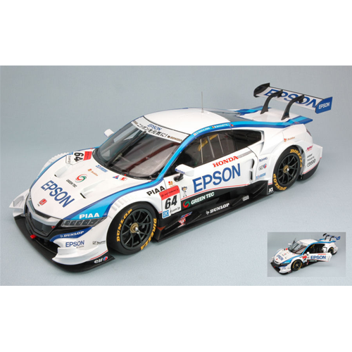 HONDA NSX N.64 14th SUPER GT500 OKAYAMA 2015 D.NAKAJIMA-B.BAGUETTE 1:18 Ebbro Auto Competizione Modellino