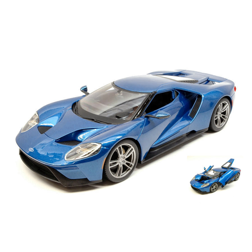 FORD GT 2017 METALLIC BLUE 1:18 Maisto Auto Stradali Modellino