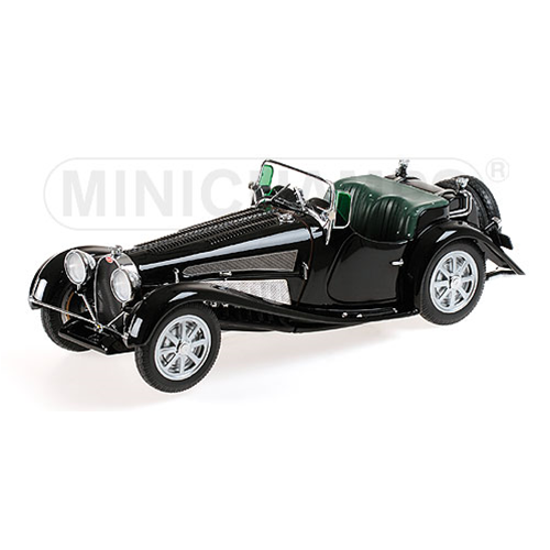 BUGATTI TYPE 54 ROADSTER 1931 BLACK 1:18 Minichamps Auto d'Epoca Modellino
