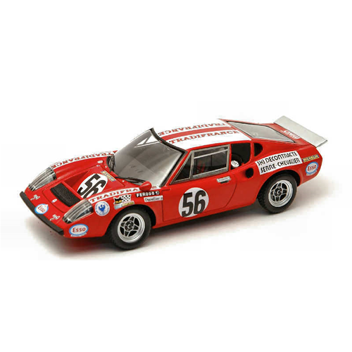 LIGIER JS2-MASERATI N.56 DNF LE MANS 1972 LAURENT-DELALANDE-MARCHE' 1:43 Spark Model Auto Competizione Modellino