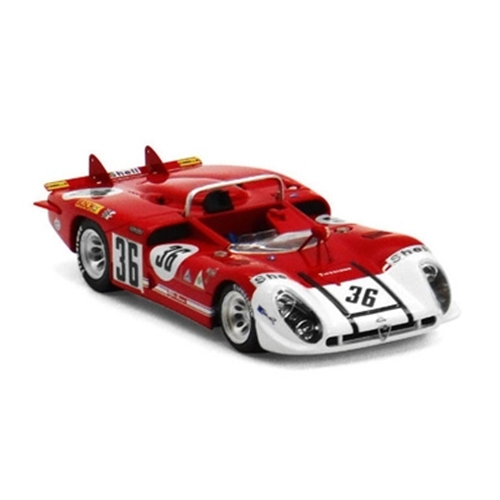 ALFA ROMEO TIPO 33/3 N.36 19th LE MANS 1970 COURAGE-DE ADAMICH 1:43 True Scale Miniatures Auto Competizione Modellino