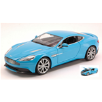 ASTON MARTIN VANQUISH 2012 LIGHT BLUE 1:24 Welly Auto Stradali Modellino