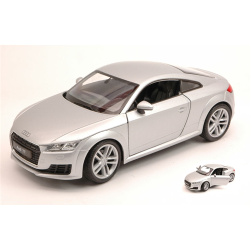AUDI TT COUPE' 2014 SILVER 1:24  Welly Auto Stradali Modellino