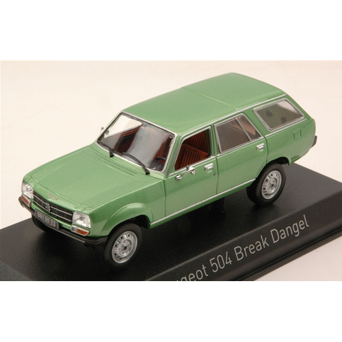 PEUGEOT 504 BREAK 1980 GREEN METALLIC 1:43 Norev Auto Stradali Modellino