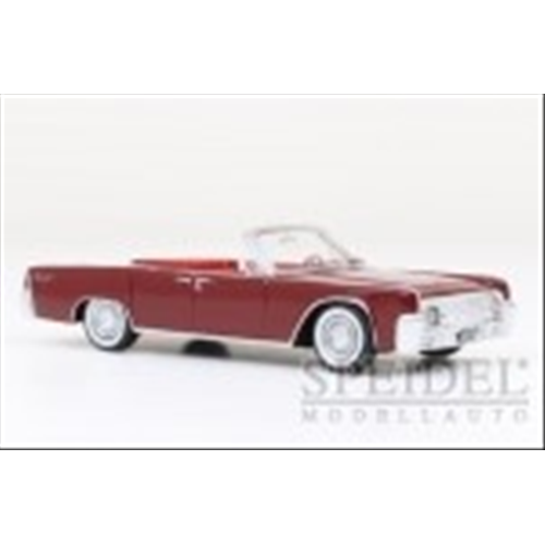 LINCOLN CONTINENTAL CONVERTIBLE RED 1961 1:43 Neo Scale Models Auto Stradali Modellino