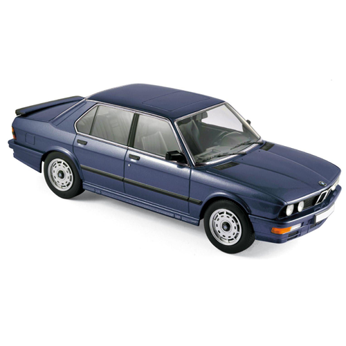 BMW M535i 1987 BLUE METALLIC 1:18 Norev Auto Stradali Modellino