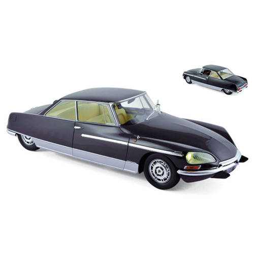 CITROEN DS 21 CHAPRON LE LEMAN 1968 NIGHT BLUE (LUCI FUNZIONANTI) 1:18 Norev Auto Stradali Modellino