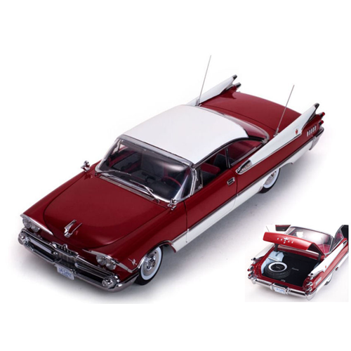 DODGE CUSTOM ROYAL LANCER CLOSED CONVERTIBLE 1959 RUBY/PEARL 1:18 SunStar Auto Stradali Modellino