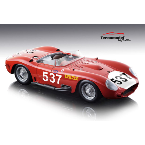 MASERATI 450S N.537 DNF MILLE MIGLIA 1957 S.MOSS-D.JENKINSON 1:18 Tecnomodel Auto Competizione Modellino
