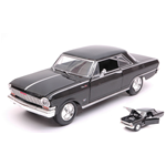 CHEVY NOVA 1964 BLACK 1:24 New Ray Auto Stradali Die Cast Modellino