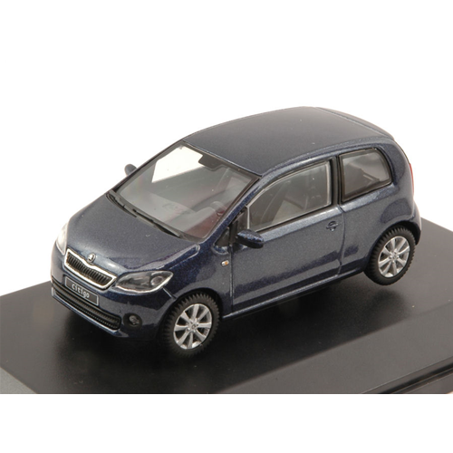 SKODA CITIGO 3 DOORS 2011 NIGHT BLUE METALLIC 1:43 Abrex Auto Stradali Modellino