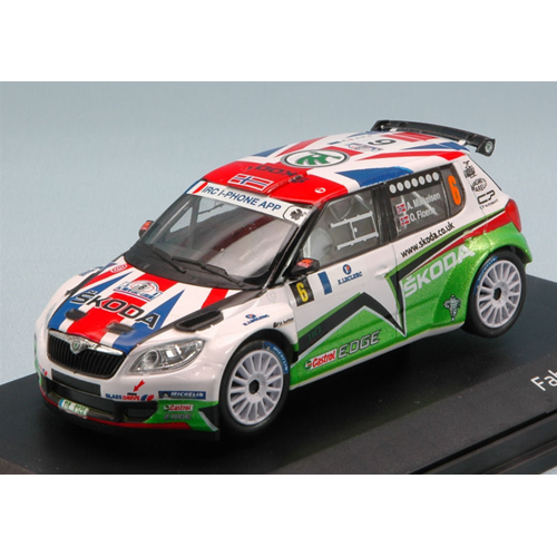 SKODA FABIA S2000 N.6 6th TOUR DE CORSE 2011 A.MIKKELSEN/O.FLOENE 1:43 Abrex Auto Rally Modellino