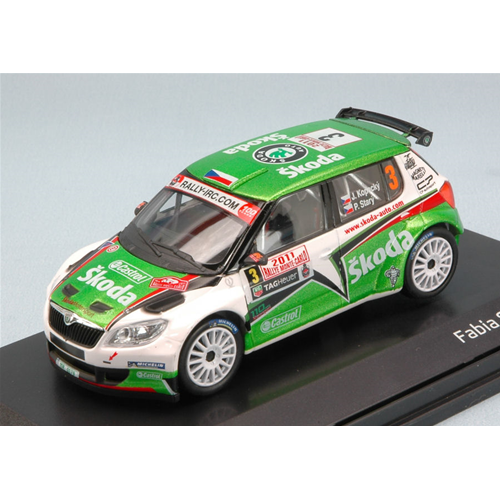 SKODA FABIA S2000 N.3 8th MONTE CARLO 2011 J.KOPECKY-P.STARY 1:43 Abrex Auto Rally Modellino