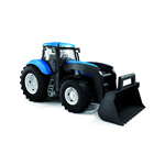 TRATTORE NEW HOLLAND CON PALA PLASTICA E GOMMA cm37x20 Adriatic Modellismo Giocattolo Modellino