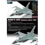 AEREO USAF F-16C MULTIROLE FIGHTER MCP KIT 1:72 Academy Kit Aerei Die Cast Modellino