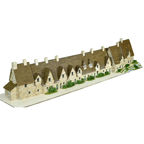 BIBURY ARLINGTON ROW ENGLAND SEC.XIV PCS 5550 KIT 1:87 Aedes Ars Kit Art.Vari Modellino