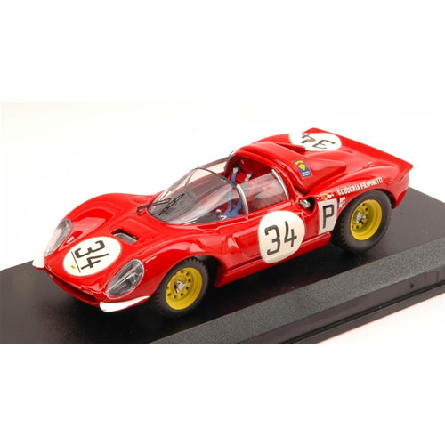 FERRARI DINO 206 N.34 ACCIDENT NURBURGRING 1967 GUICHET-MULLER 1:43 Art Model Auto Competizione Modellino