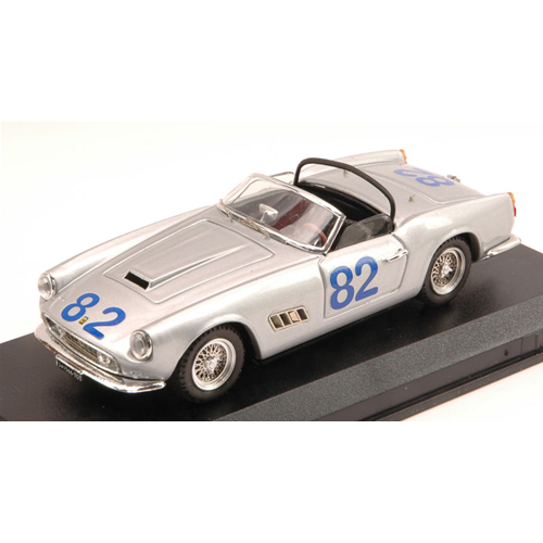 FERRARI 250 CALIFORNIA N.82 ftm TARGA FLORIO 1962 DE BONIS-FUSINA 1:43 Art Model Auto Competizione Modellino