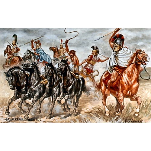 CAVALLERIA GRECA KIT 1:72 Waterloo Kit Figure Militari Modellino