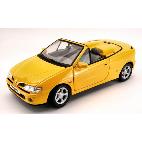 RENAULT MEGANE CONVERTIBLE 1996 YELLOW 1:18 Anson Auto Stradali Modellino