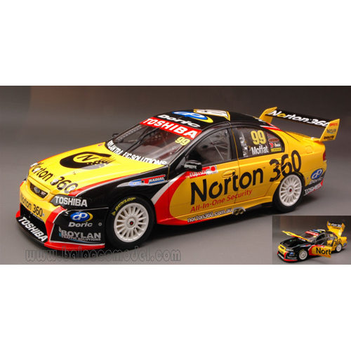 FORD FALCON BF N.99 FUJITSU 2010 1:18 Biante Auto Competizione Modellino