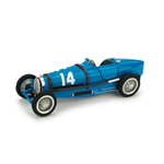 BUGATTI T.NUVOLARI 1934 N.14 RETIRED FRANCE GP 1:43 Brumm Formula 1 Die Cast Modellino