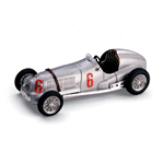 MERCEDES W 125 H.LANG 1937 N.6 2nd ITALIAN GRAND PRIX (LIVORNO) 1:43 Brumm Formula 1 Modellino