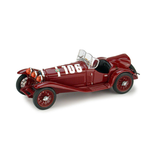 ALFA ROMEO 2300 N.106 WINNER MILLE MIGLIA 1932 BORZACCHINI/BIGNAMI 1:43 Brumm Auto Competizione Die Cast Modellino