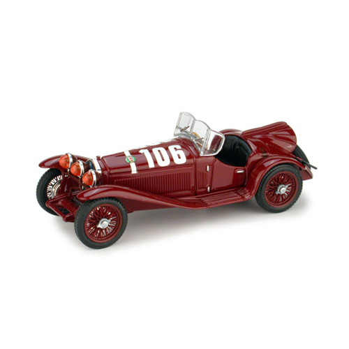 ALFA ROMEO 2300 N.106 WINNER MILLE MIGLIA 1932 BORZACCHINI/BIGNAMI 1:43 Brumm Auto Competizione Modellino