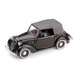 FIAT 1100 (508C) SOFT TOP 1937-39 1:43 Brumm Auto d'Epoca Modellino