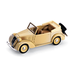 FIAT 1100 (508C) CABRIOLET COLONIALE 1937-39 BEIGE 1:43 Brumm Auto d'Epoca Modellino