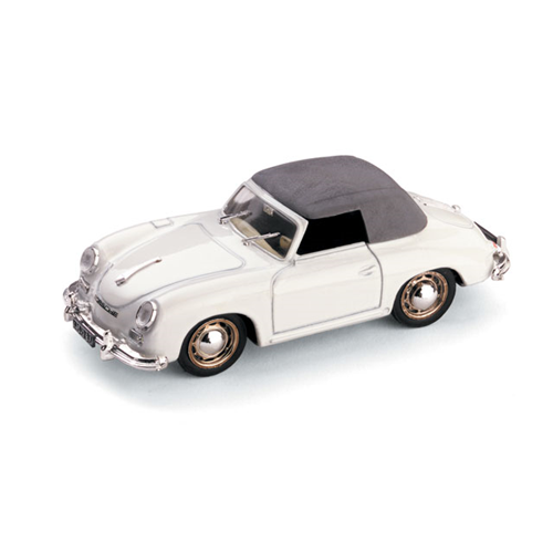 PORSCHE 356 SPEEDSTER CHIUSA SOFT TOP 1952 SILVER 1:43 Brumm Auto Stradali Modellino