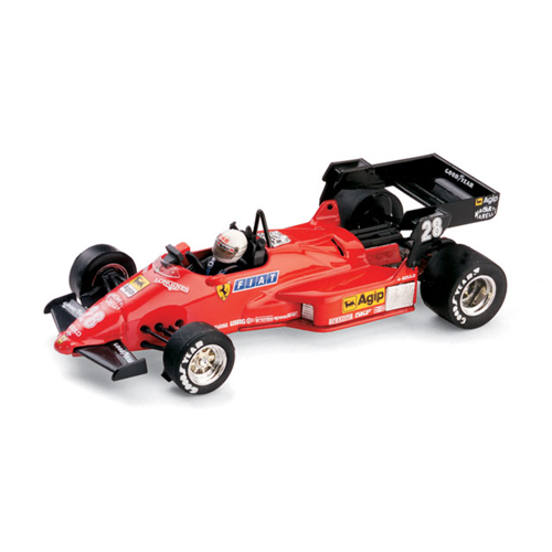 FERRARI 126 C 4 R.ARNOUX 1984 N.28 WITH PILOTE 1:43 Brumm Formula 1 Modellino