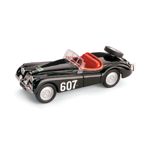 JAGUAR XK 120 SPIDER N.607 RALLY ALPI 1953 1:43 Brumm Auto Rally Modellino