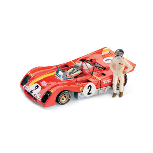FERRARI 312 PB' 1972 N.2 +2 PILOTI 1:43 Brumm Auto Competizione Modellino