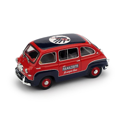 FIAT 600 MULTIPLA 1960 RAMAZZOTTI 1:43 Brumm Veicoli Commerciali Modellino