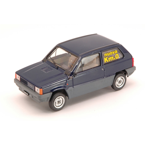 FIAT PANDA 30 1980 Km 0 BLU SMALTO 1:43 Brumm Auto Stradali Modellino