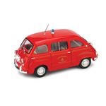 FIAT 600 MULTIPLA VIGILI DEL FUOCO 1960 1:43 Brumm Pompieri Modellino