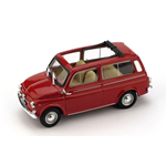 FIAT 500 GIARDINIERA 1960 APERTA ROSSO 1:43 Brumm Auto Stradali Modellino
