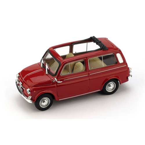 FIAT 500 GIARDINIERA 1960 APERTA ROSSO 1:43 Brumm Auto Stradali Modellino