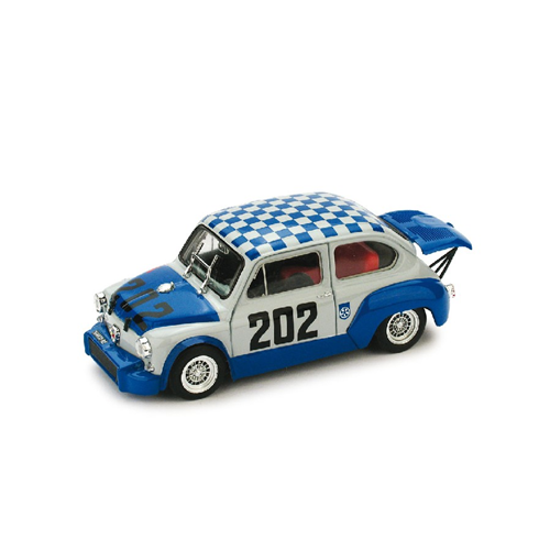 FIAT ABARTH 1000 TCR N.202 TRENTO-BONDONE 1970 M.CAMPANINI 1:43 Brumm Auto Competizione Modellino