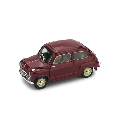 FIAT 600 POLIZIA STRADALE 1955 1:43 Brumm Forze dell'Ordine Modellino