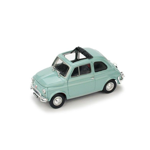 FIAT 500 L 1968-72 APERTA GRIGIO GARDA 1:43 Brumm Auto Stradali Modellino