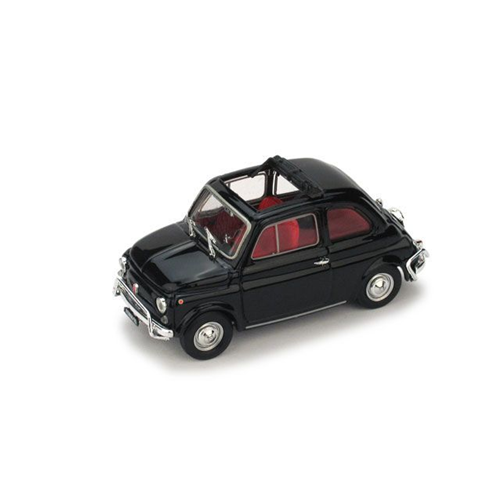 FIAT 500 L 1968-72 APERTA NERO 1:43 Brumm Auto Stradali Modellino